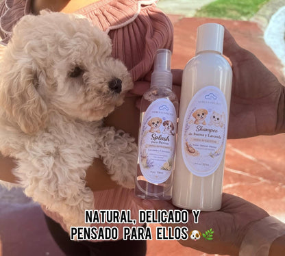Dúo Avena & Lavanda para Mascotas
Shampoo + Splash Aromático